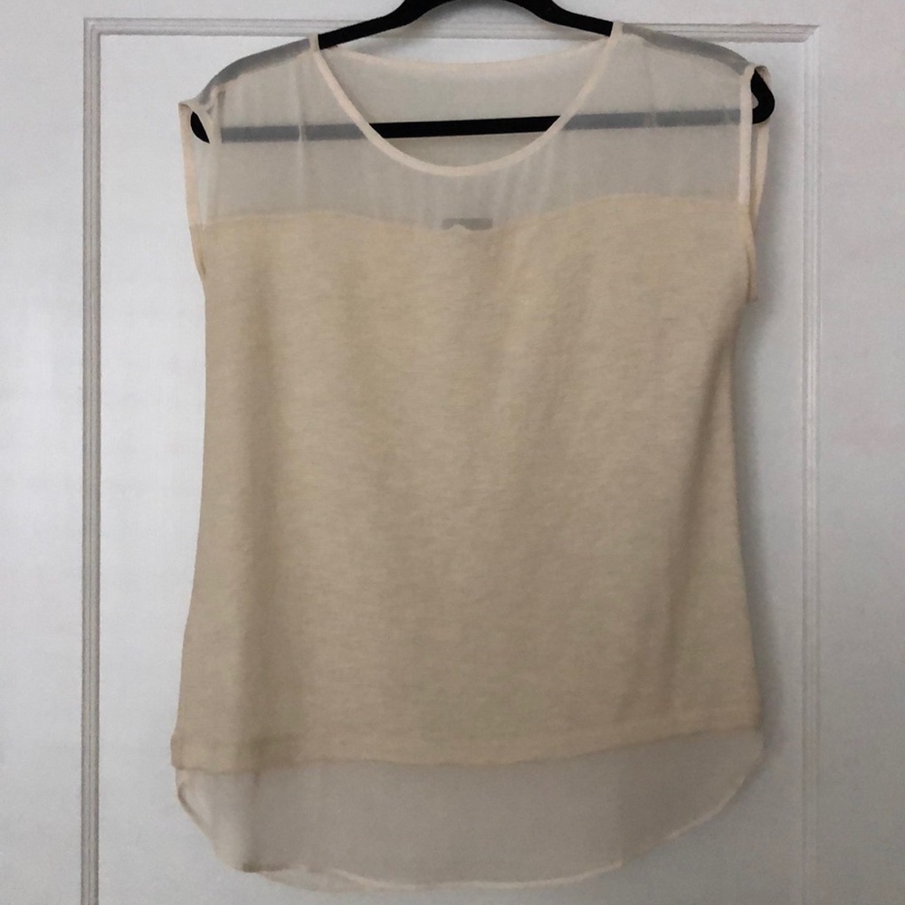 Cream ANN TAYLOR top